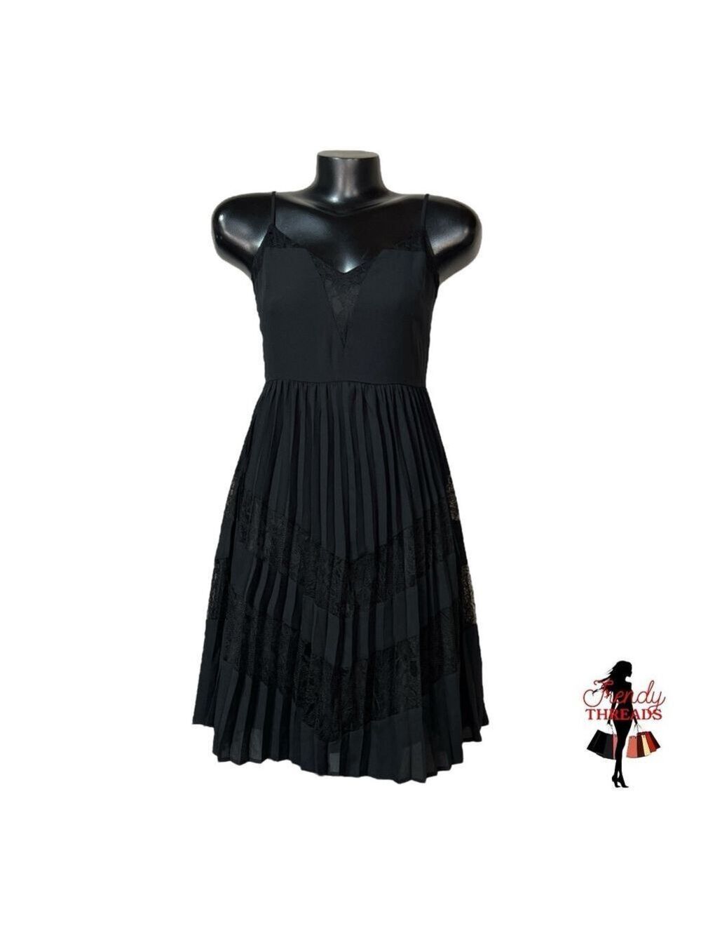 Express NEW XS Black Lace Mini Dress Gothic Witchy Whimsy Feminine Black Small